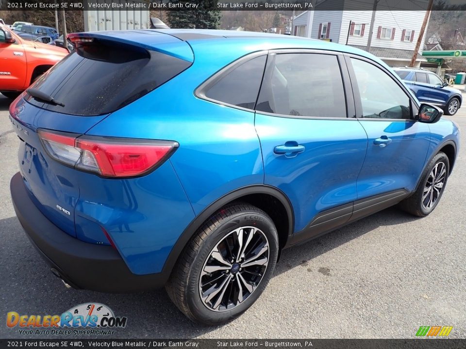 2021 Ford Escape SE 4WD Velocity Blue Metallic / Dark Earth Gray Photo #6