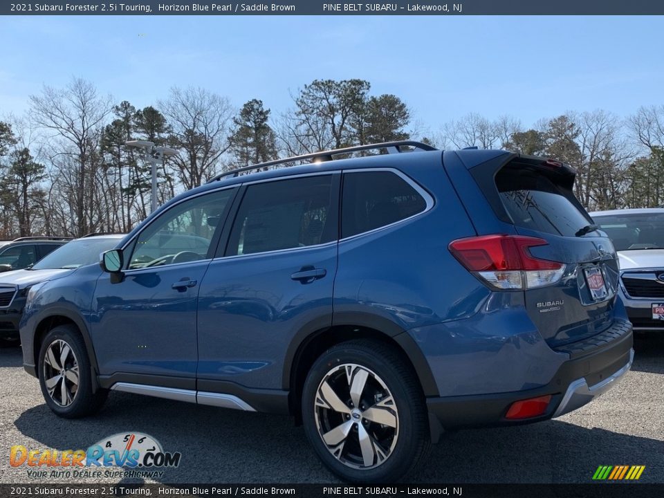 2021 Subaru Forester 2.5i Touring Horizon Blue Pearl / Saddle Brown Photo #6