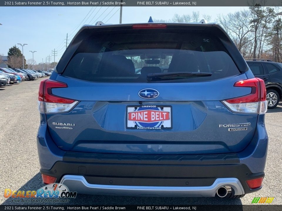 2021 Subaru Forester 2.5i Touring Horizon Blue Pearl / Saddle Brown Photo #7