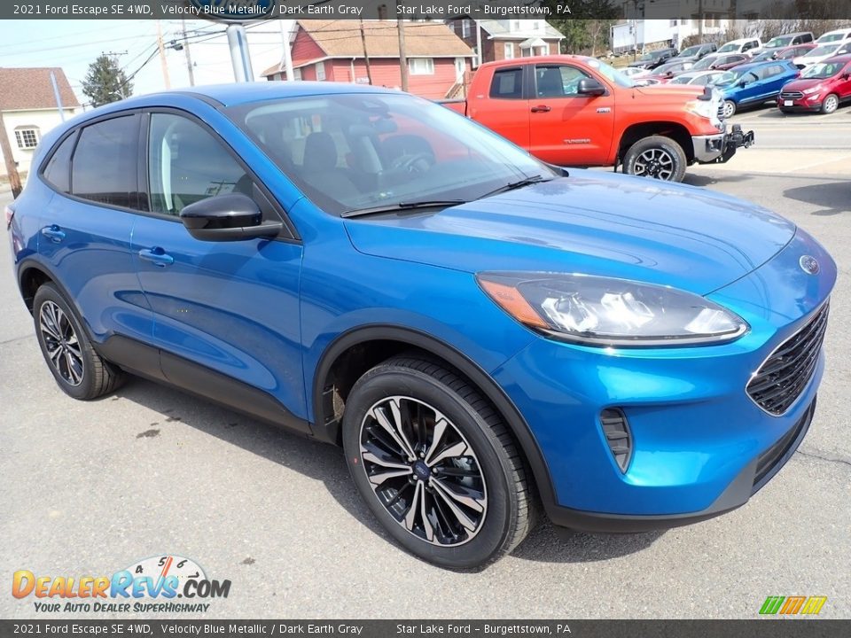 2021 Ford Escape SE 4WD Velocity Blue Metallic / Dark Earth Gray Photo #8