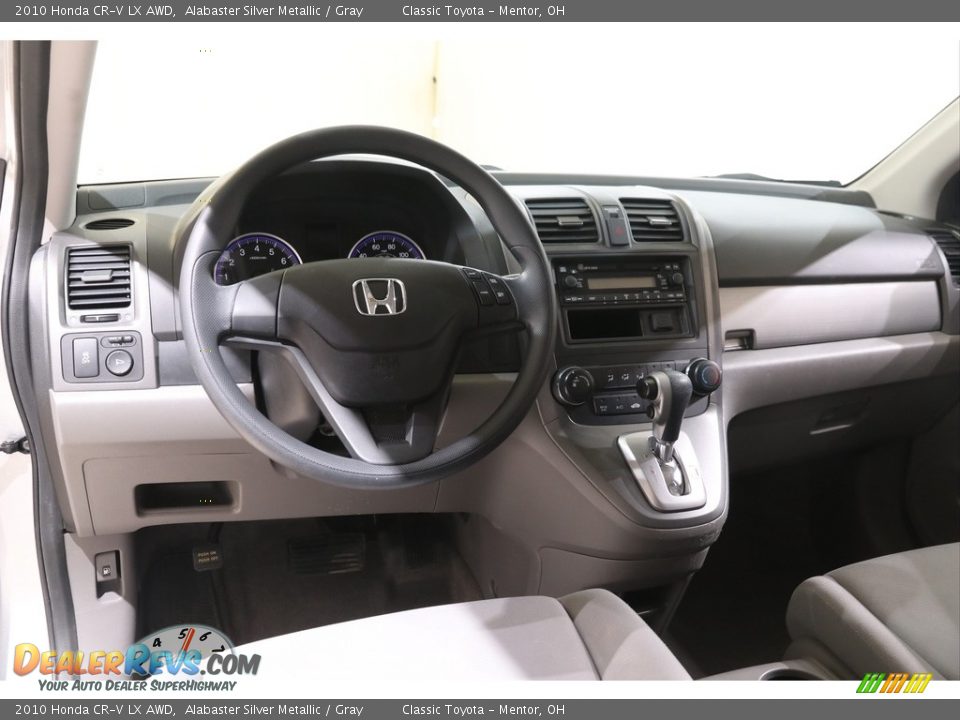 2010 Honda CR-V LX AWD Alabaster Silver Metallic / Gray Photo #6