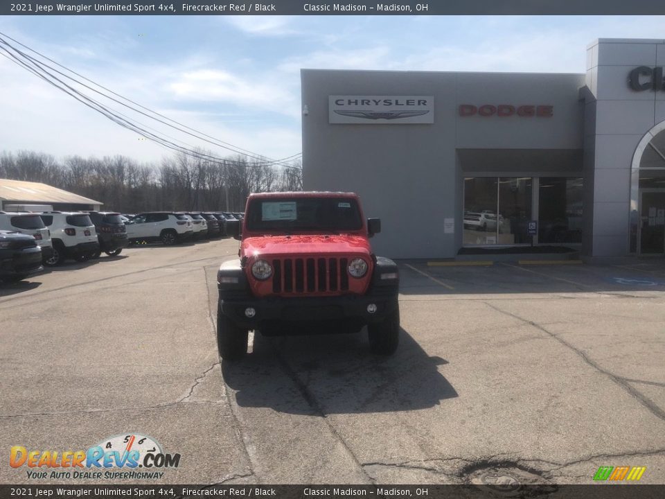 2021 Jeep Wrangler Unlimited Sport 4x4 Firecracker Red / Black Photo #8
