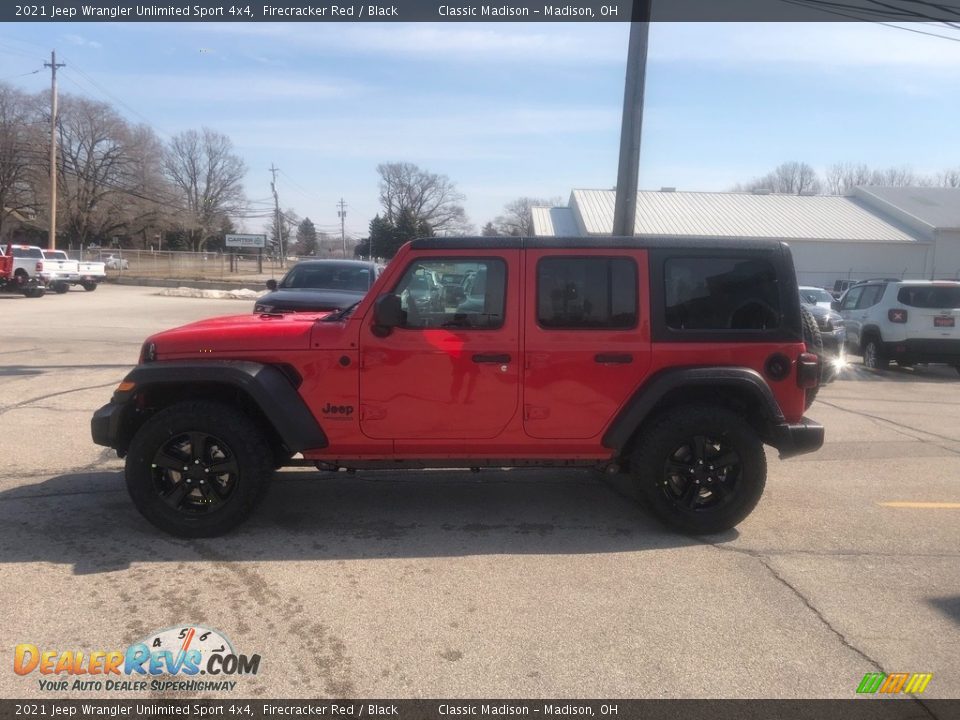 2021 Jeep Wrangler Unlimited Sport 4x4 Firecracker Red / Black Photo #9