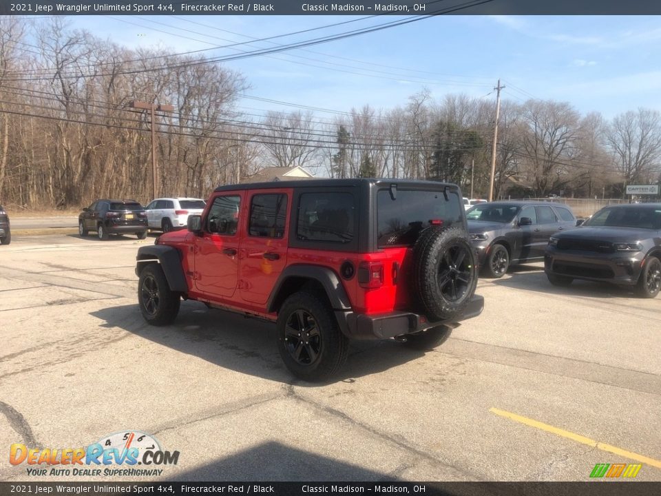 2021 Jeep Wrangler Unlimited Sport 4x4 Firecracker Red / Black Photo #10