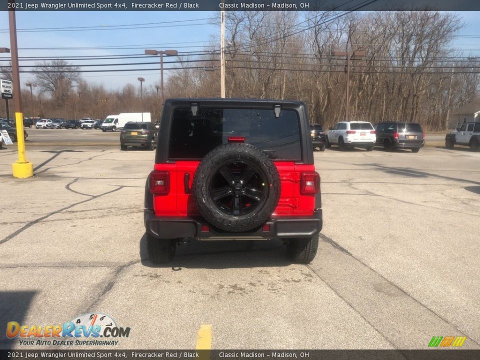 2021 Jeep Wrangler Unlimited Sport 4x4 Firecracker Red / Black Photo #11