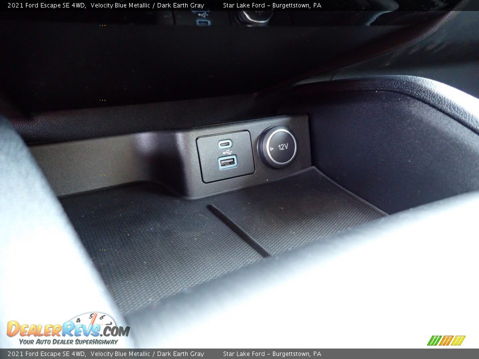 2021 Ford Escape SE 4WD Velocity Blue Metallic / Dark Earth Gray Photo #16