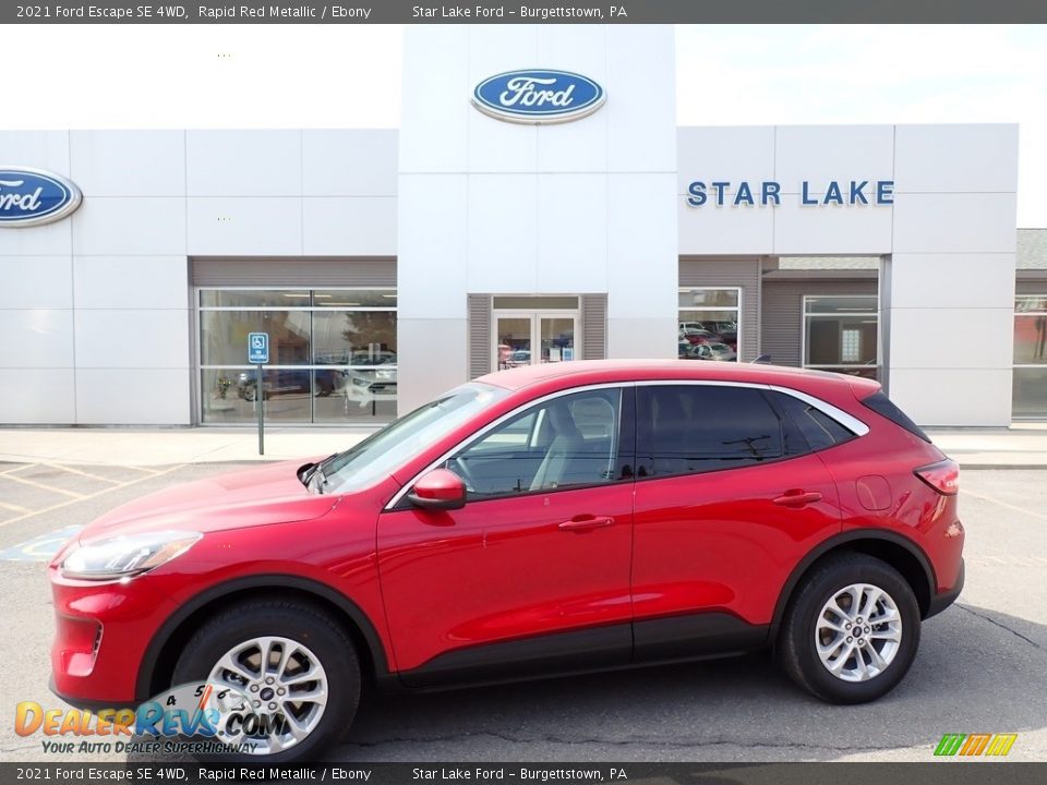 2021 Ford Escape SE 4WD Rapid Red Metallic / Ebony Photo #1