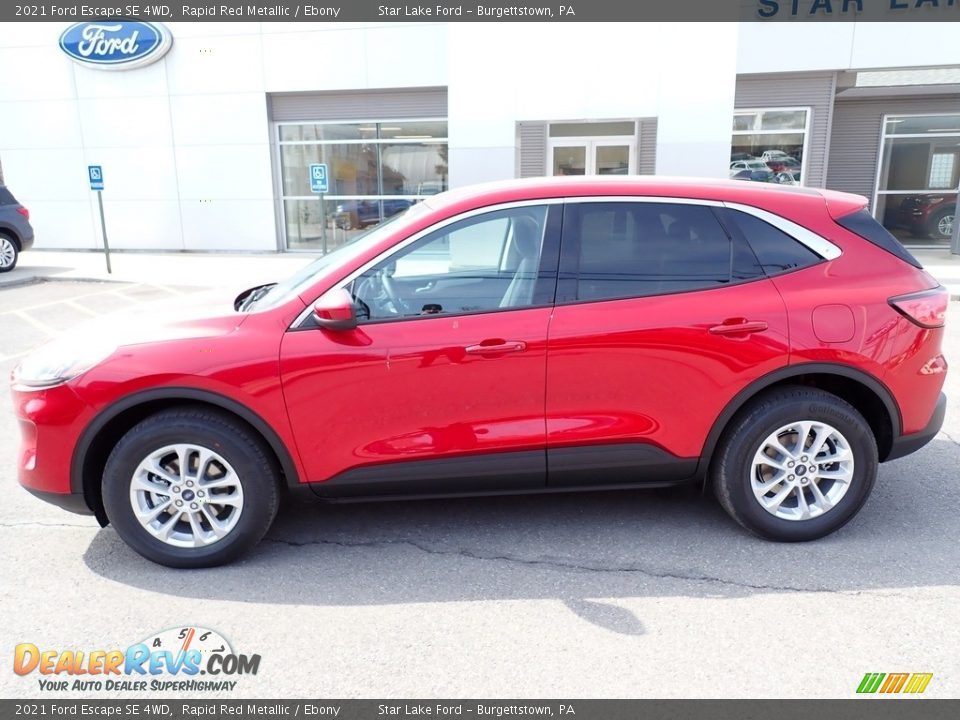 2021 Ford Escape SE 4WD Rapid Red Metallic / Ebony Photo #2