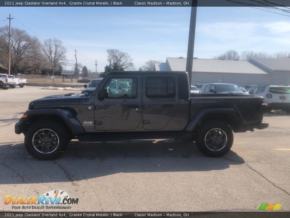 2021 Jeep Gladiator Overland 4x4 Granite Crystal Metallic / Black Photo #9