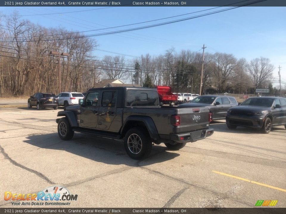 2021 Jeep Gladiator Overland 4x4 Granite Crystal Metallic / Black Photo #10