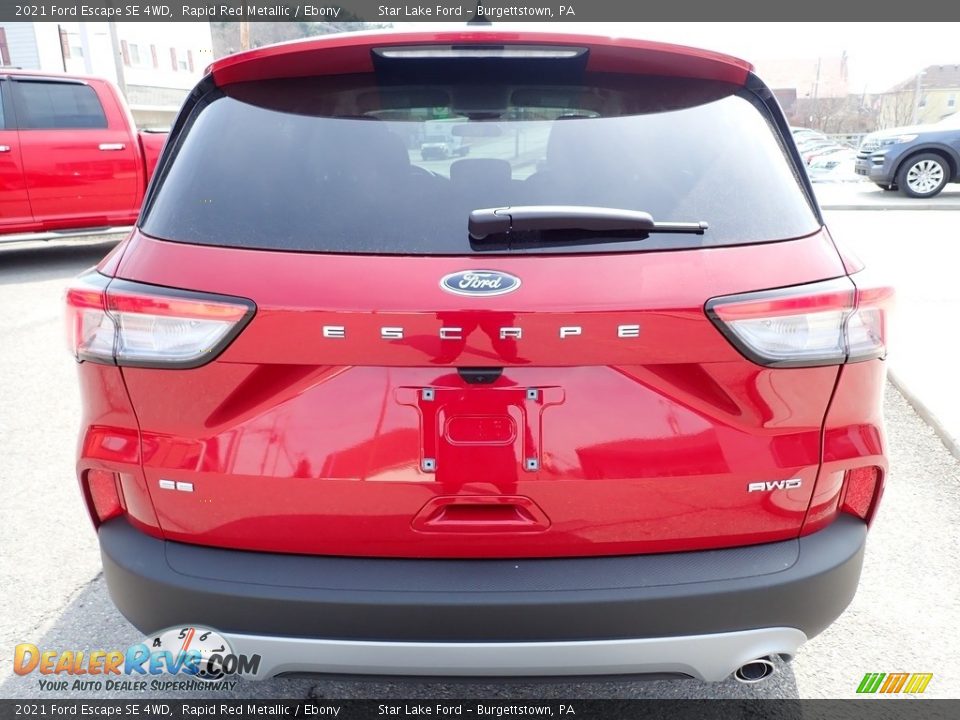 2021 Ford Escape SE 4WD Rapid Red Metallic / Ebony Photo #4