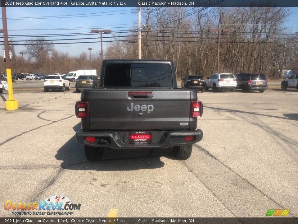 2021 Jeep Gladiator Overland 4x4 Granite Crystal Metallic / Black Photo #11