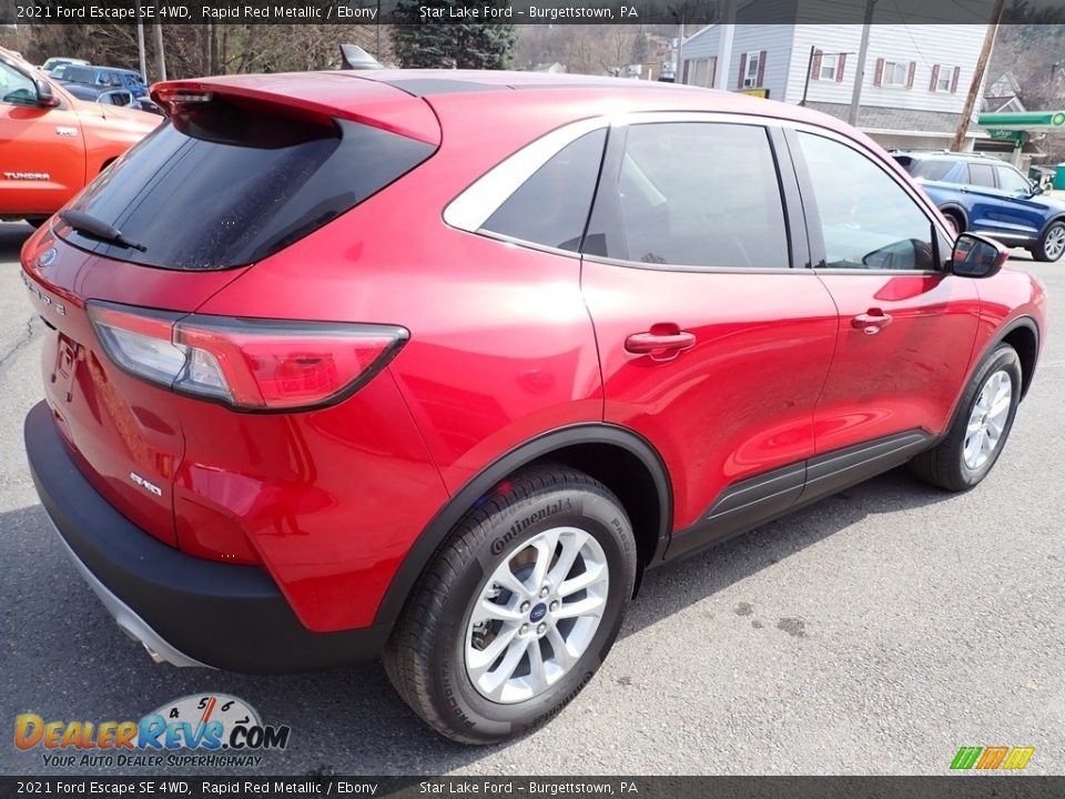 2021 Ford Escape SE 4WD Rapid Red Metallic / Ebony Photo #6