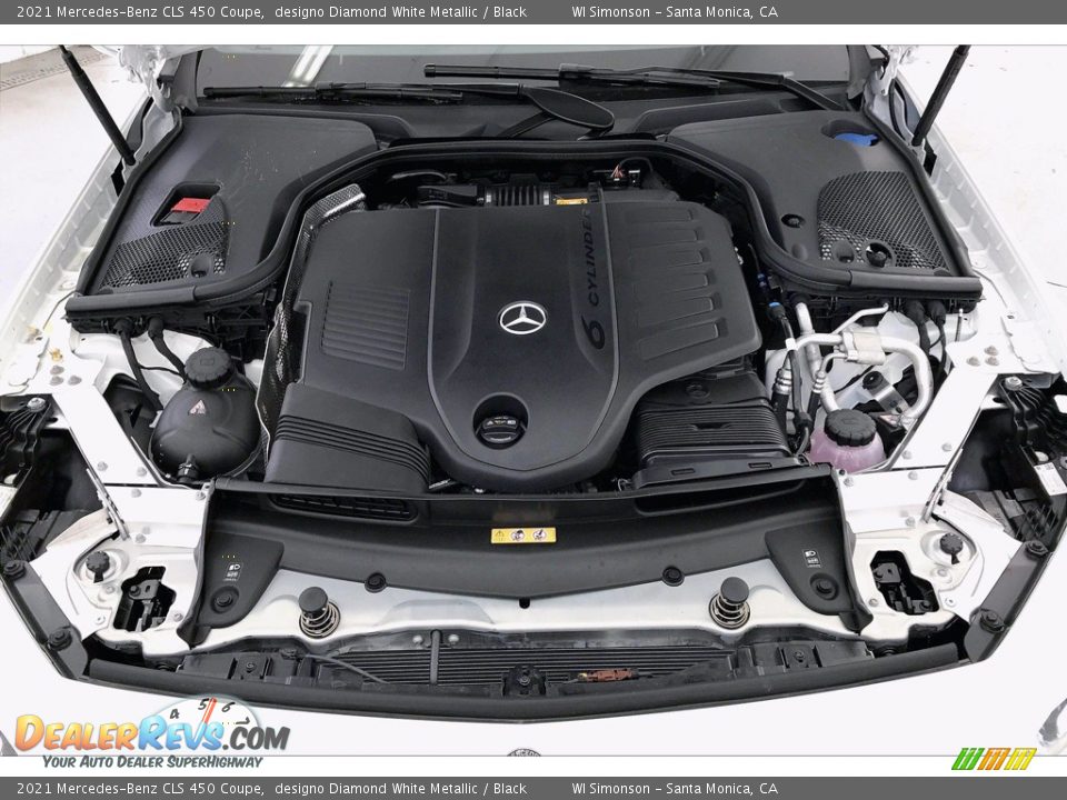 2021 Mercedes-Benz CLS 450 Coupe designo Diamond White Metallic / Black Photo #8
