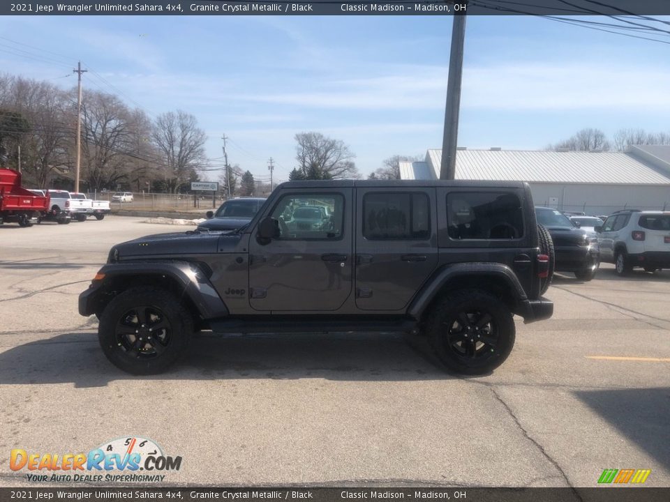 2021 Jeep Wrangler Unlimited Sahara 4x4 Granite Crystal Metallic / Black Photo #9