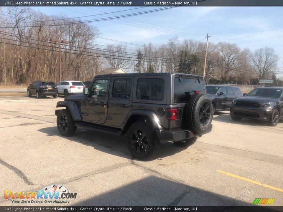 2021 Jeep Wrangler Unlimited Sahara 4x4 Granite Crystal Metallic / Black Photo #10