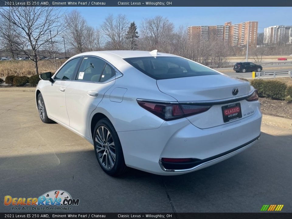 2021 Lexus ES 250 AWD Eminent White Pearl / Chateau Photo #4