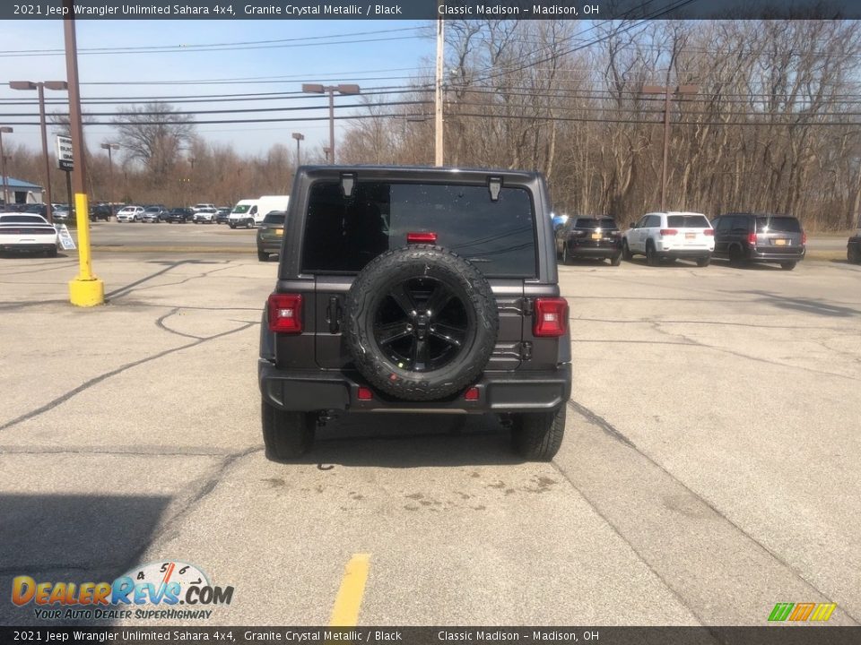 2021 Jeep Wrangler Unlimited Sahara 4x4 Granite Crystal Metallic / Black Photo #11