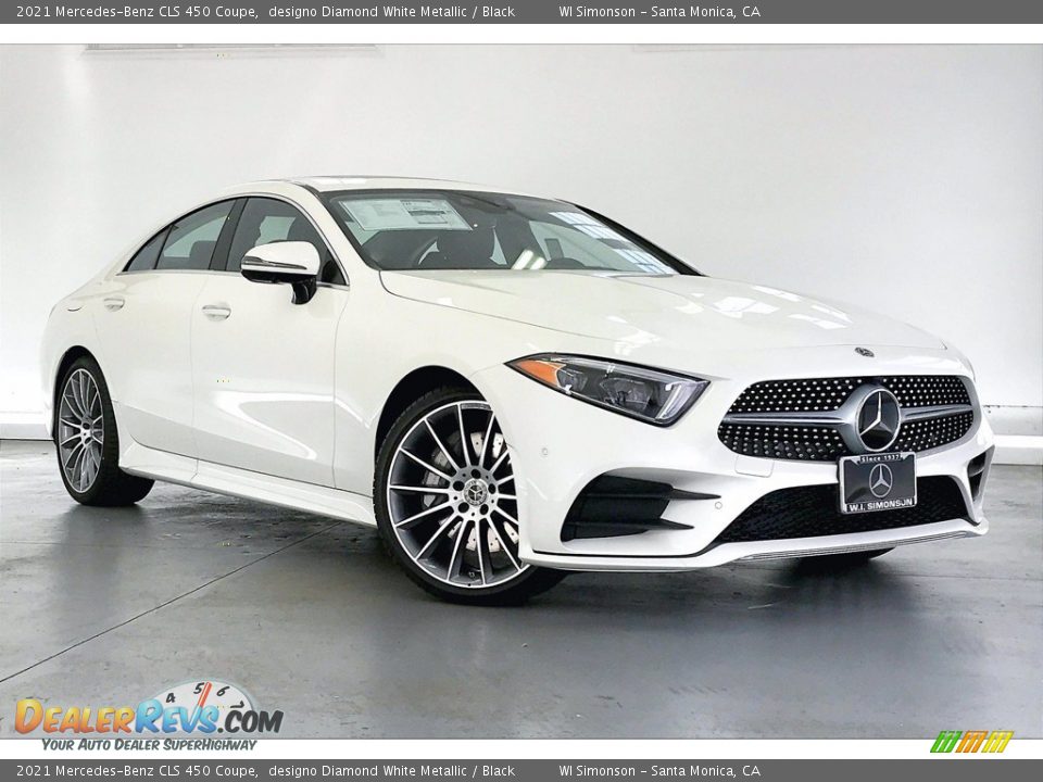 2021 Mercedes-Benz CLS 450 Coupe designo Diamond White Metallic / Black Photo #12