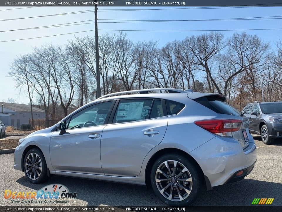 2021 Subaru Impreza Limited 5-Door Ice Silver Metallic / Black Photo #6