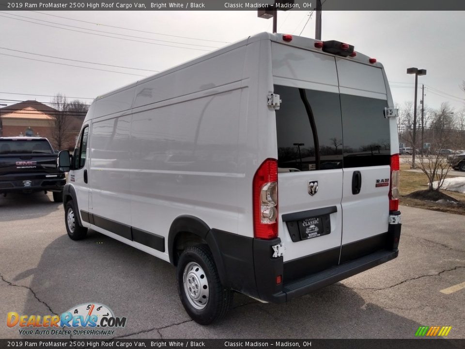 2019 Ram ProMaster 2500 High Roof Cargo Van Bright White / Black Photo #6
