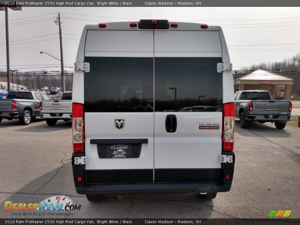 2019 Ram ProMaster 2500 High Roof Cargo Van Bright White / Black Photo #7