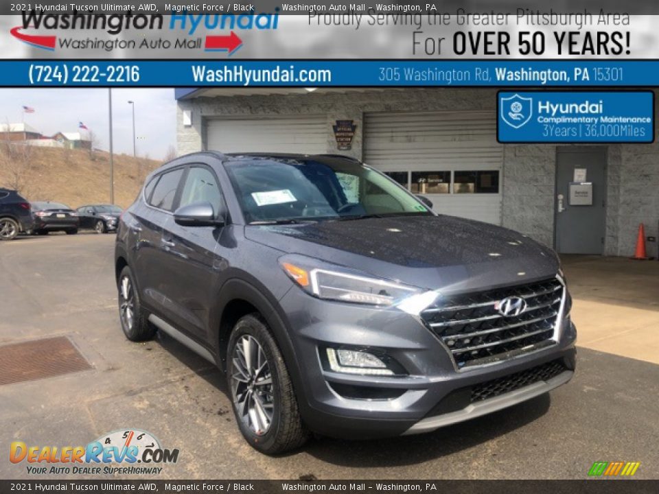 2021 Hyundai Tucson Ulitimate AWD Magnetic Force / Black Photo #1