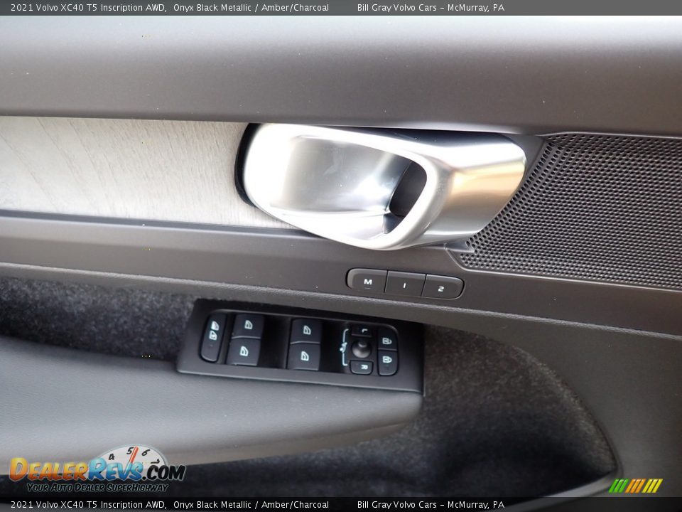 2021 Volvo XC40 T5 Inscription AWD Onyx Black Metallic / Amber/Charcoal Photo #10