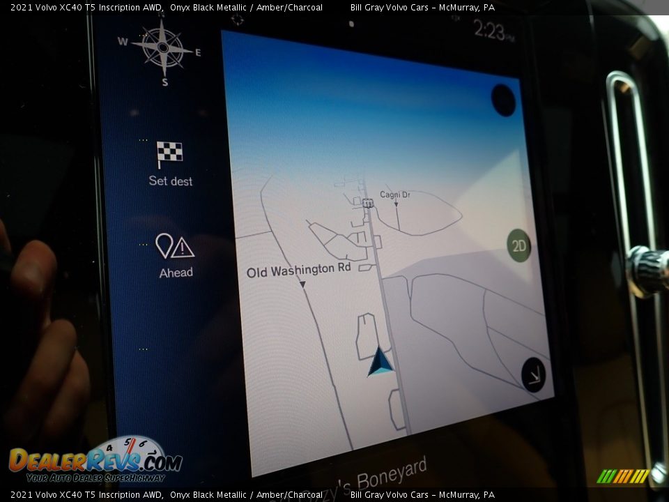 2021 Volvo XC40 T5 Inscription AWD Onyx Black Metallic / Amber/Charcoal Photo #13