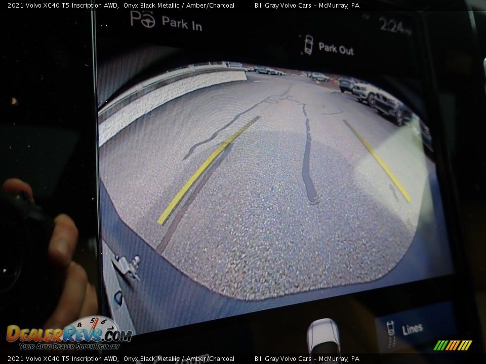 2021 Volvo XC40 T5 Inscription AWD Onyx Black Metallic / Amber/Charcoal Photo #14