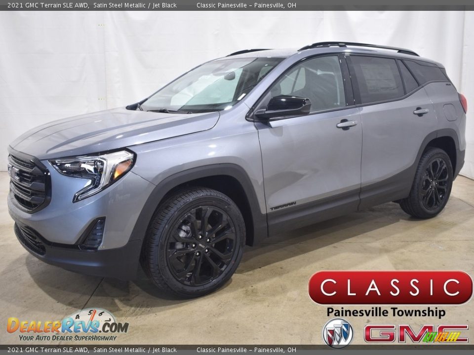 2021 GMC Terrain SLE AWD Satin Steel Metallic / Jet Black Photo #1