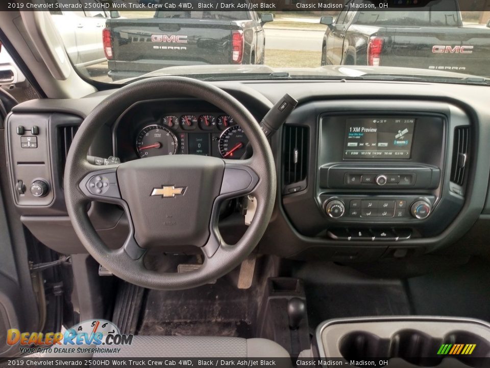 2019 Chevrolet Silverado 2500HD Work Truck Crew Cab 4WD Black / Dark Ash/Jet Black Photo #3