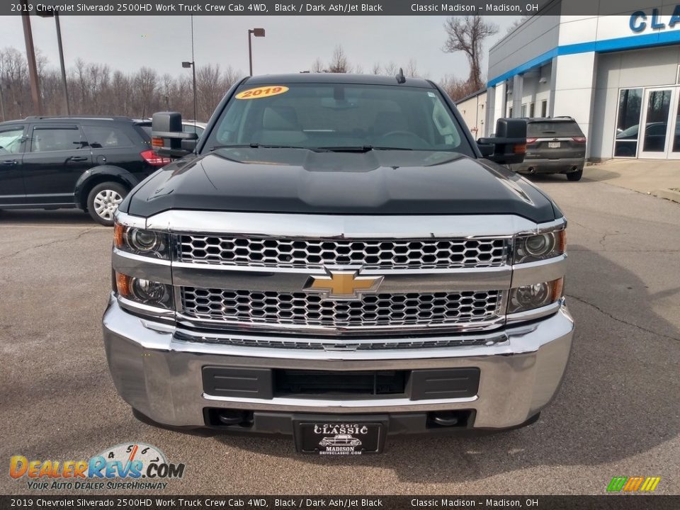 2019 Chevrolet Silverado 2500HD Work Truck Crew Cab 4WD Black / Dark Ash/Jet Black Photo #4