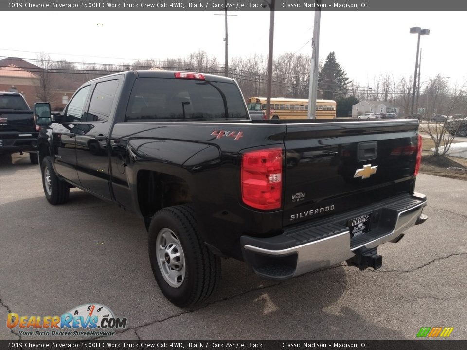 2019 Chevrolet Silverado 2500HD Work Truck Crew Cab 4WD Black / Dark Ash/Jet Black Photo #6