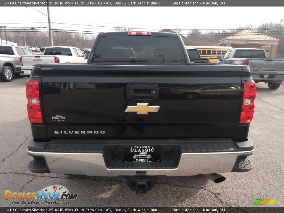 2019 Chevrolet Silverado 2500HD Work Truck Crew Cab 4WD Black / Dark Ash/Jet Black Photo #7