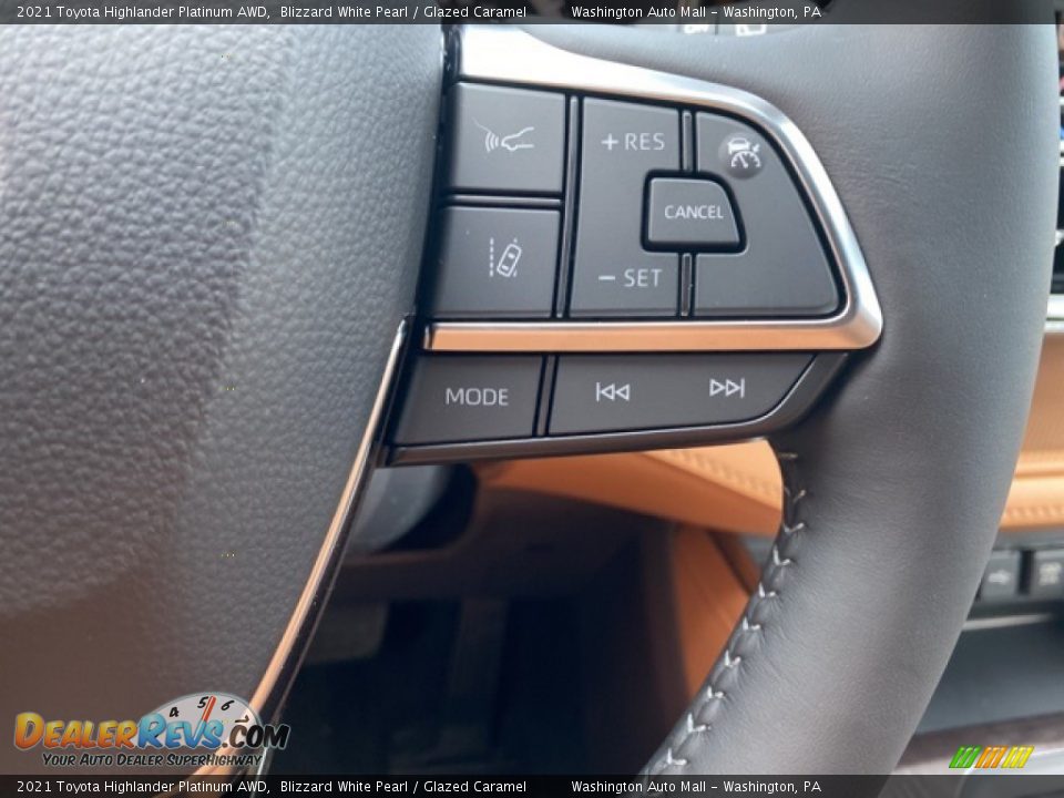2021 Toyota Highlander Platinum AWD Steering Wheel Photo #7