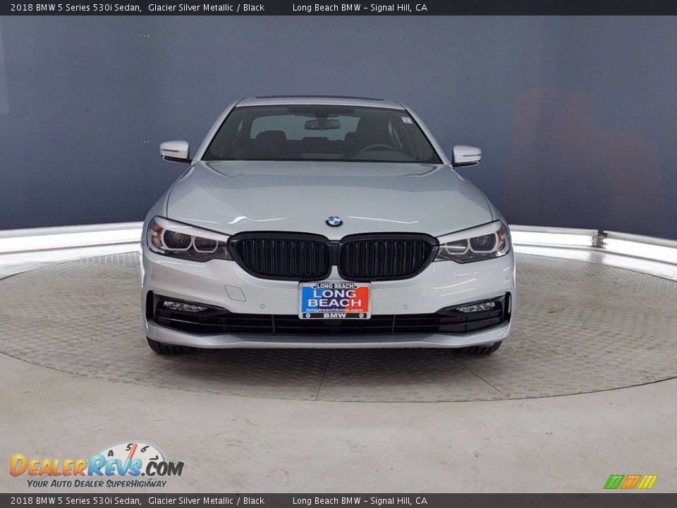 2018 BMW 5 Series 530i Sedan Glacier Silver Metallic / Black Photo #2