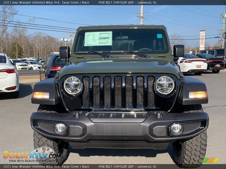 2021 Jeep Wrangler Unlimited Willys 4x4 Sarge Green / Black Photo #2