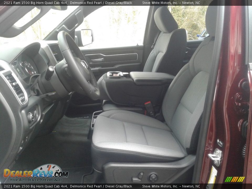 2021 Ram 1500 Big Horn Quad Cab 4x4 Delmonico Red Pearl / Diesel Gray/Black Photo #11