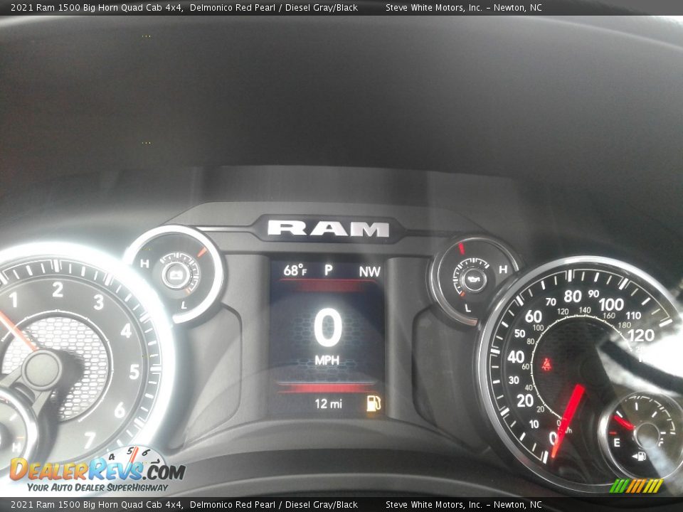2021 Ram 1500 Big Horn Quad Cab 4x4 Delmonico Red Pearl / Diesel Gray/Black Photo #21