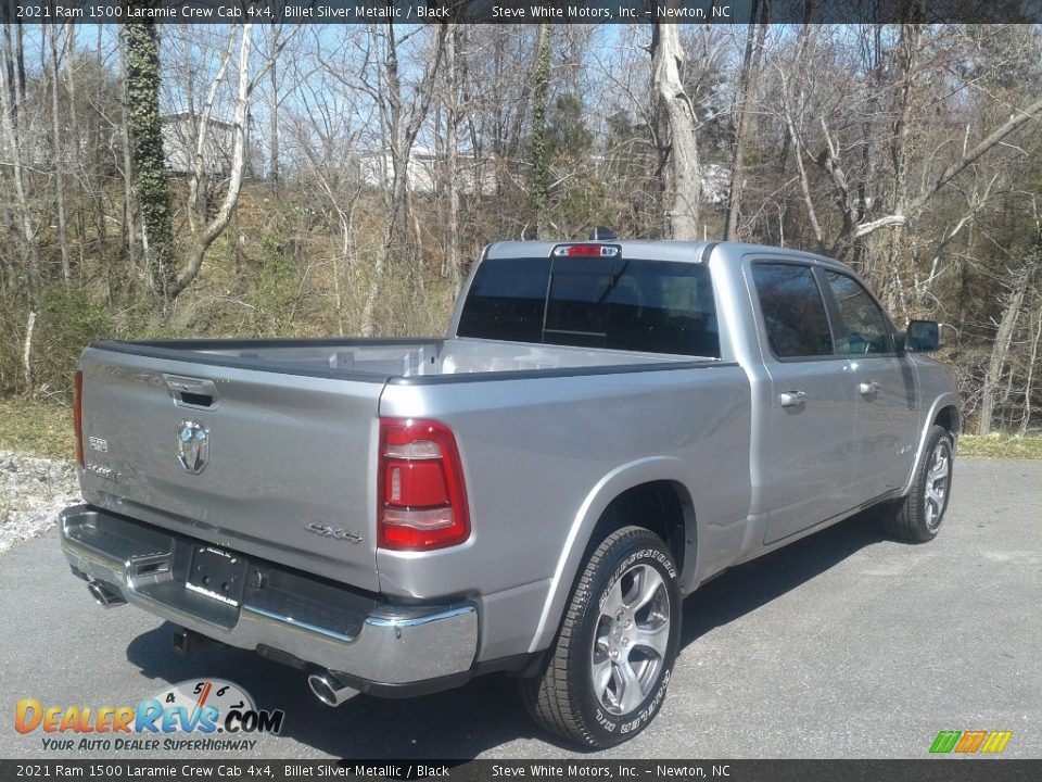2021 Ram 1500 Laramie Crew Cab 4x4 Billet Silver Metallic / Black Photo #6
