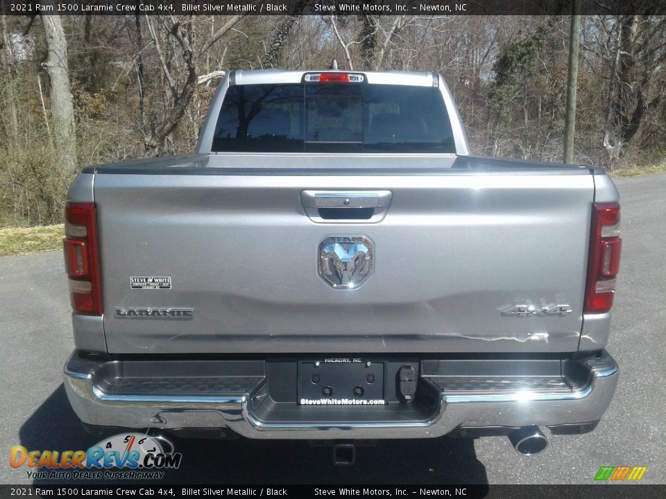 2021 Ram 1500 Laramie Crew Cab 4x4 Billet Silver Metallic / Black Photo #7