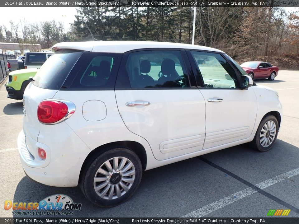 2014 Fiat 500L Easy Bianco (White) / Nero/Grigio (Black/Grey) Photo #3