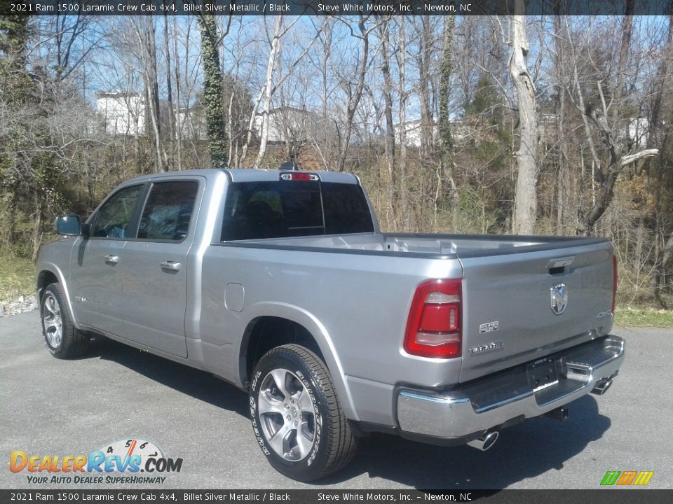 2021 Ram 1500 Laramie Crew Cab 4x4 Billet Silver Metallic / Black Photo #9