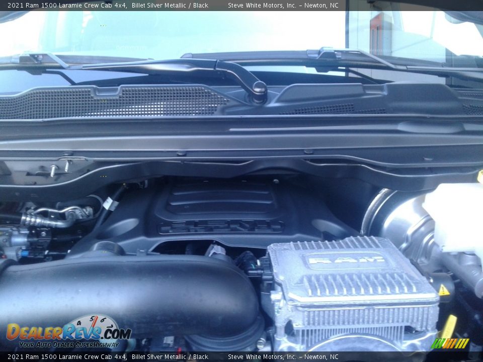 2021 Ram 1500 Laramie Crew Cab 4x4 Billet Silver Metallic / Black Photo #10