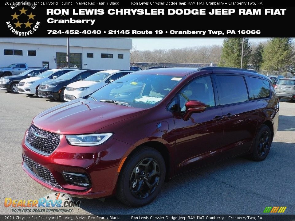 2021 Chrysler Pacifica Hybrid Touring Velvet Red Pearl / Black Photo #1