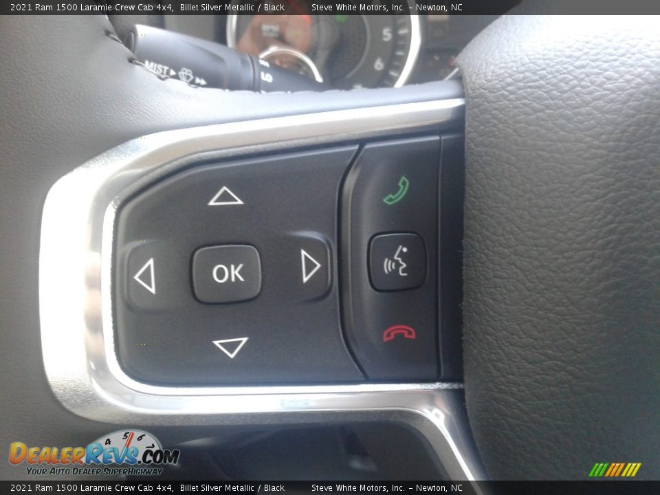 2021 Ram 1500 Laramie Crew Cab 4x4 Billet Silver Metallic / Black Photo #19