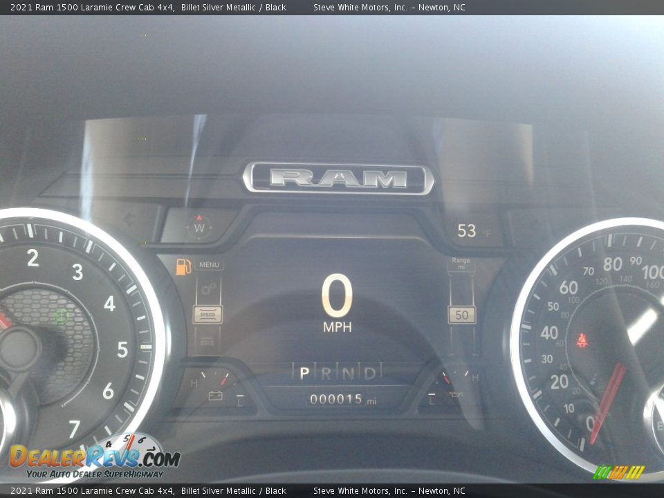 2021 Ram 1500 Laramie Crew Cab 4x4 Billet Silver Metallic / Black Photo #21