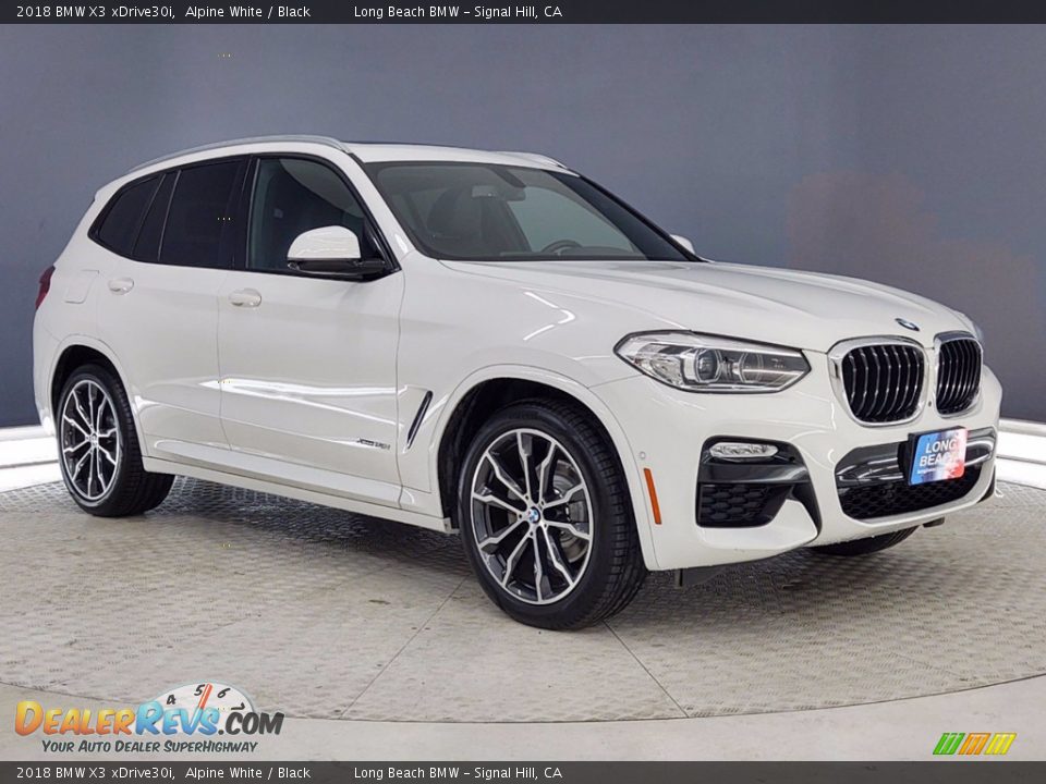 2018 BMW X3 xDrive30i Alpine White / Black Photo #1