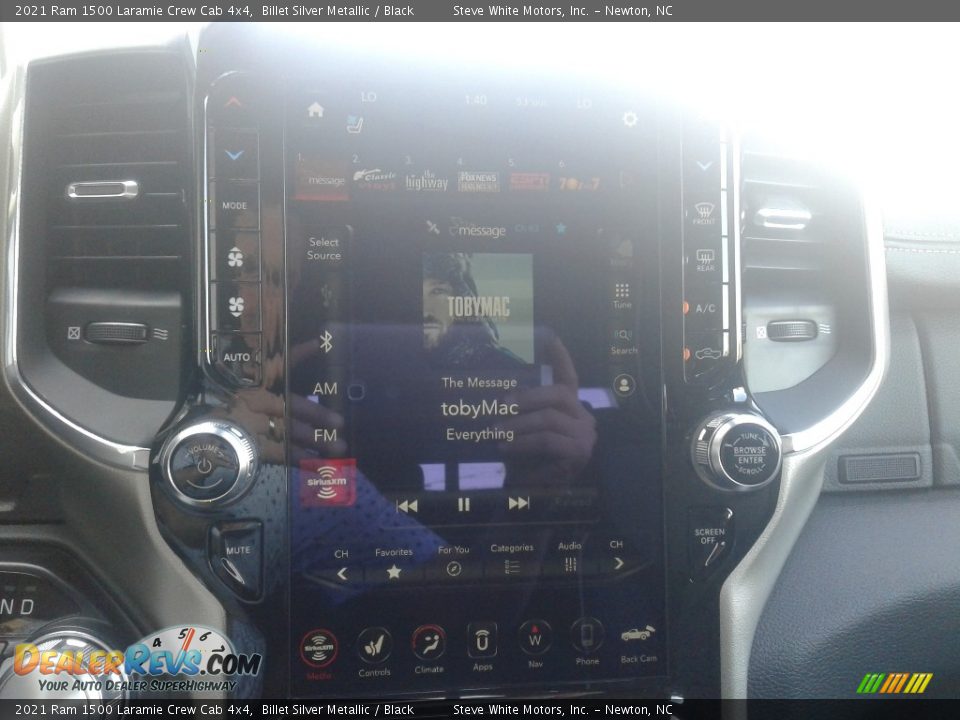 2021 Ram 1500 Laramie Crew Cab 4x4 Billet Silver Metallic / Black Photo #23
